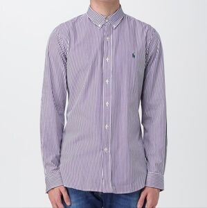 Ralph Lauren Classic Purple Dress Shirt In Size 16 1/2 - 42